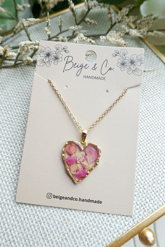 Rose Heart Necklace