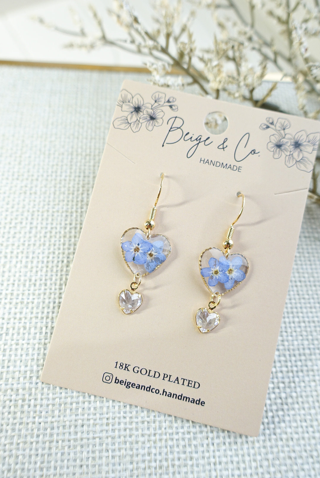 Sparkly Heart Blue