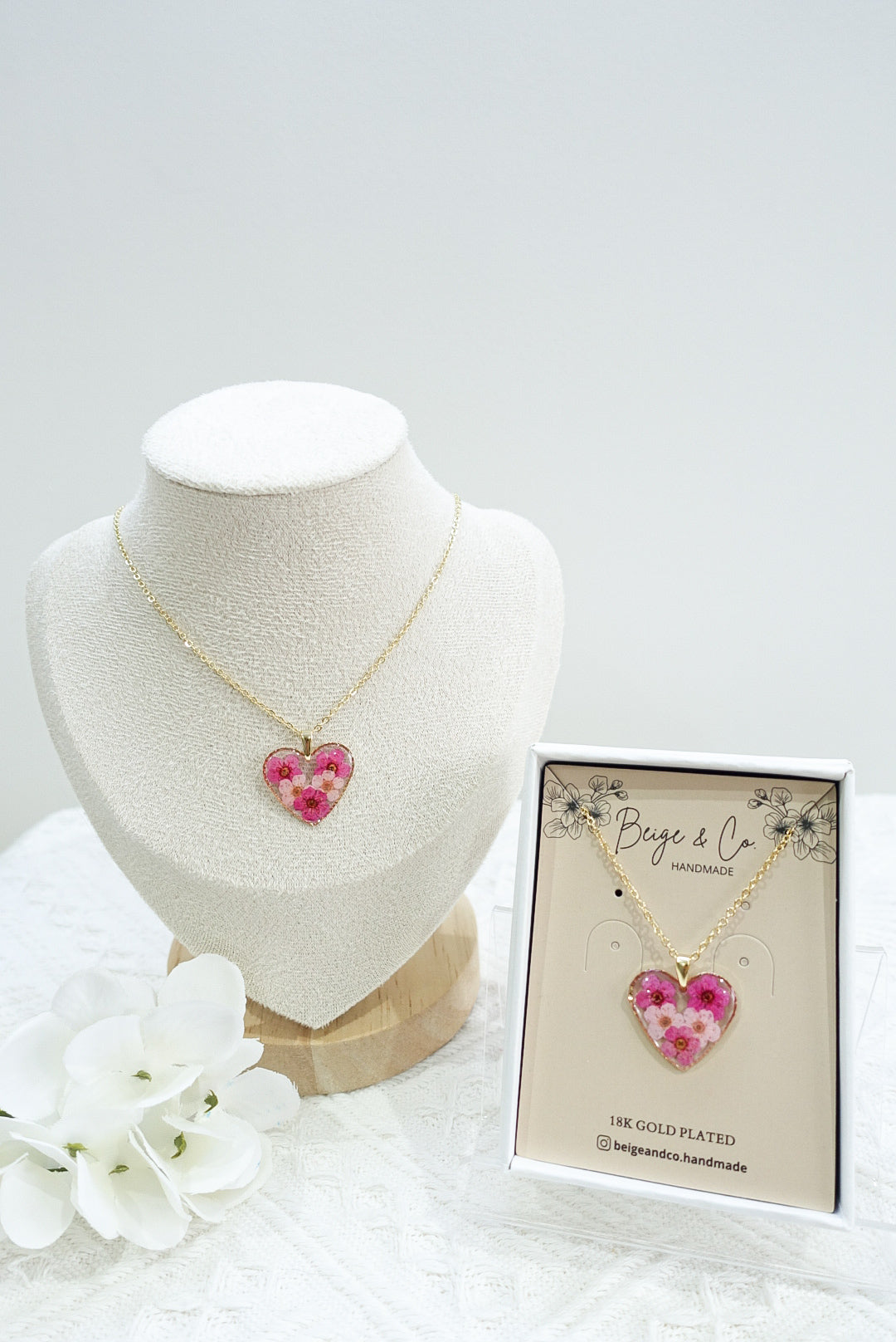 Pink Heart Necklace