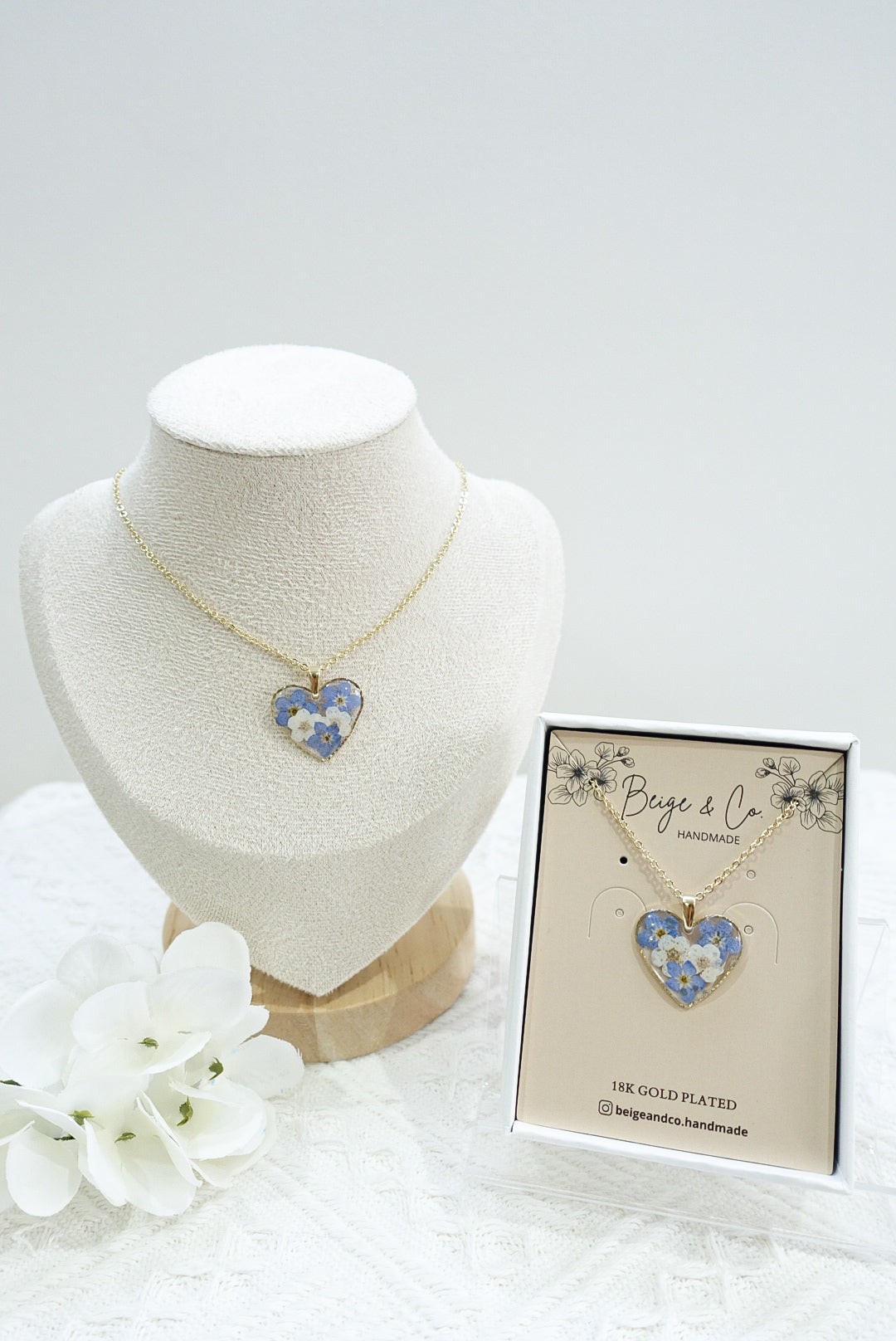 Blue Heart Necklace