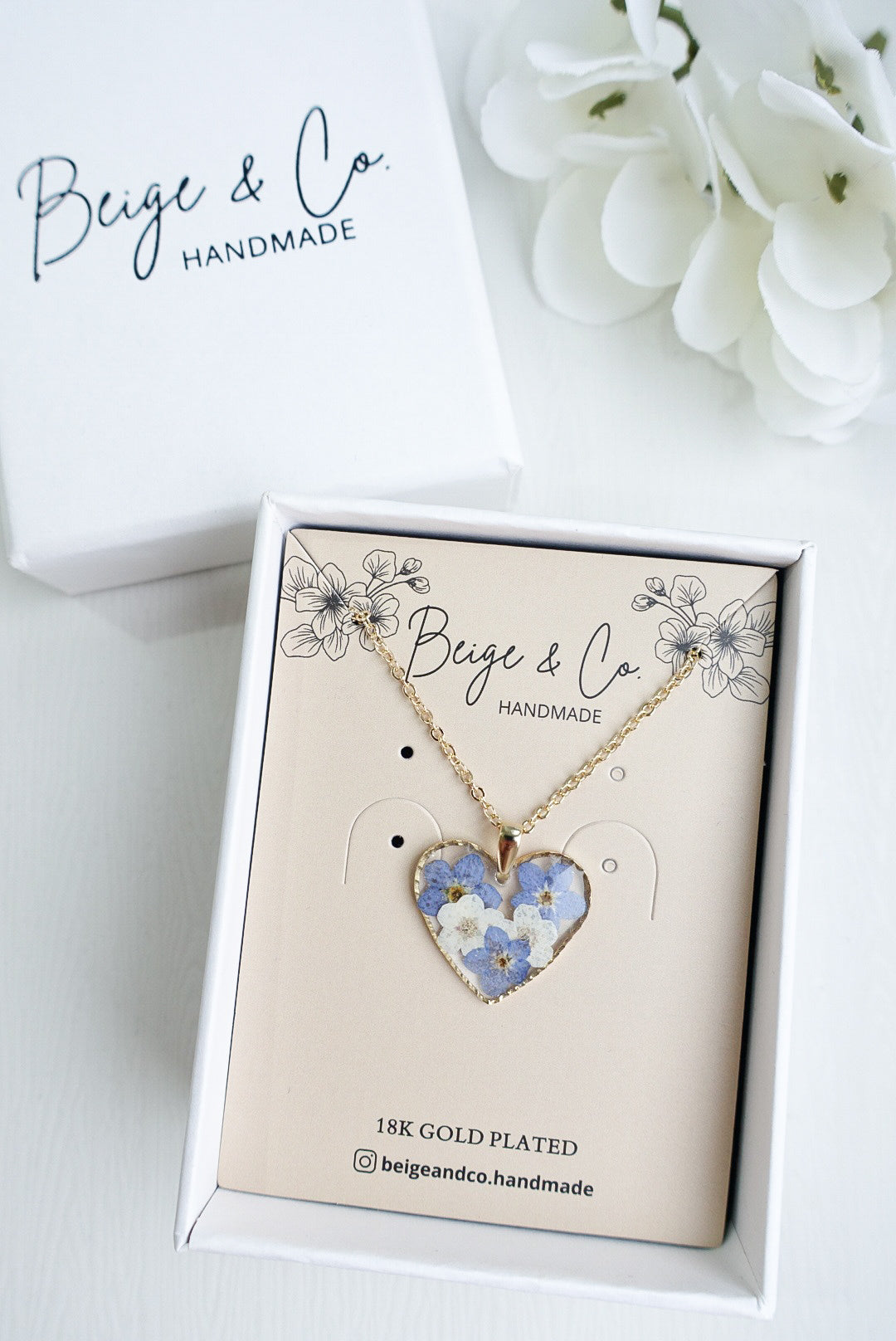 Blue Heart Necklace