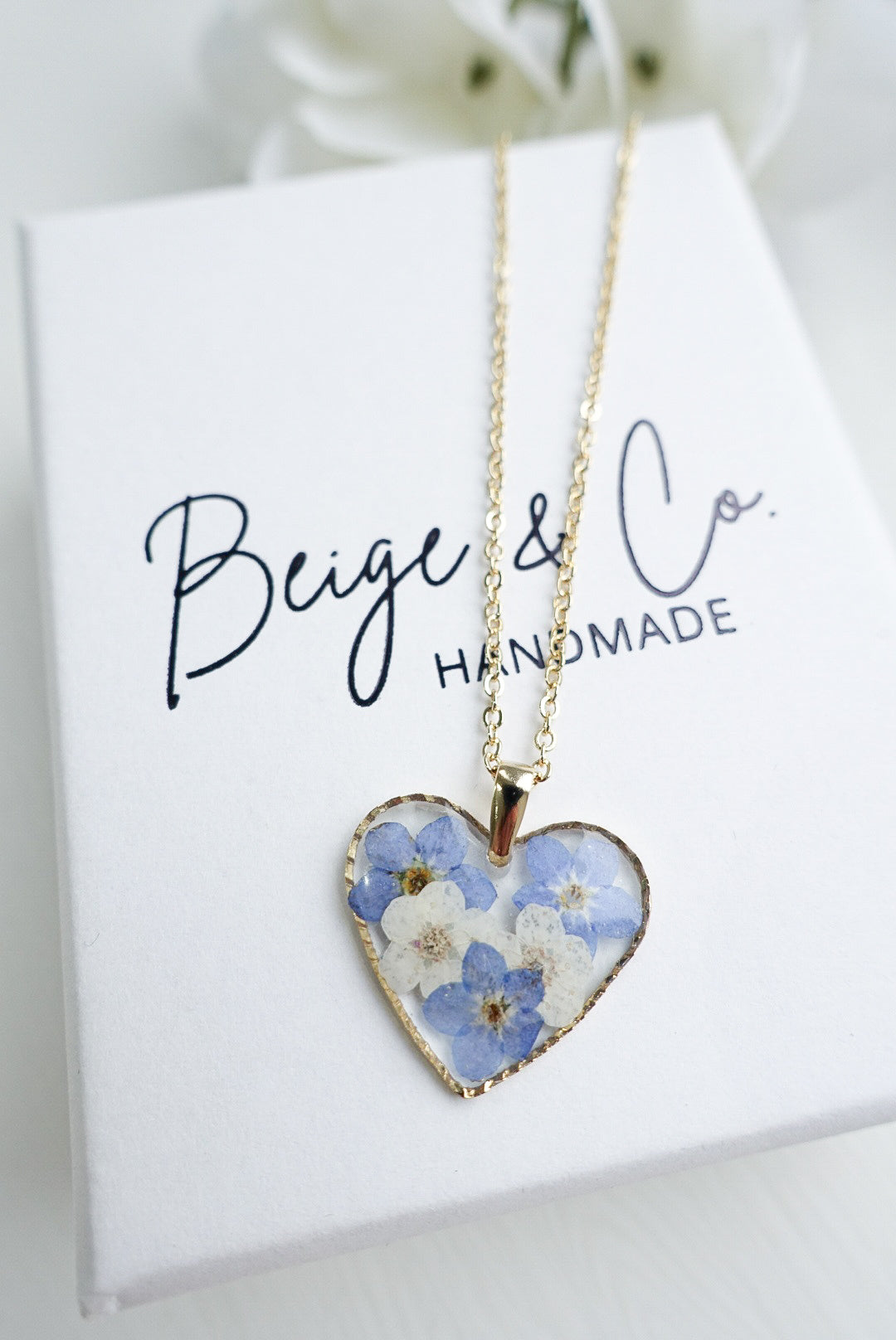Blue Heart Necklace