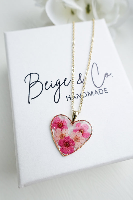 Pink Heart Necklace