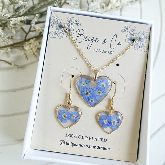 Set of Blue Heart
